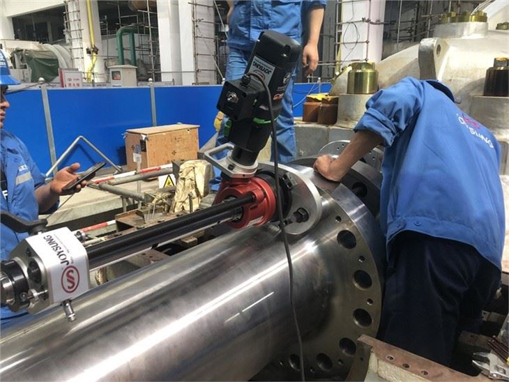 Portable Line Boring Machine TDG50IMP With Replaceable Boring Bar Field Excavator Bulldozer Repair