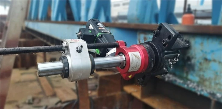 Portable Line Boring Machine TDG50IMP With Replaceable Boring Bar Field Excavator Bulldozer Repair