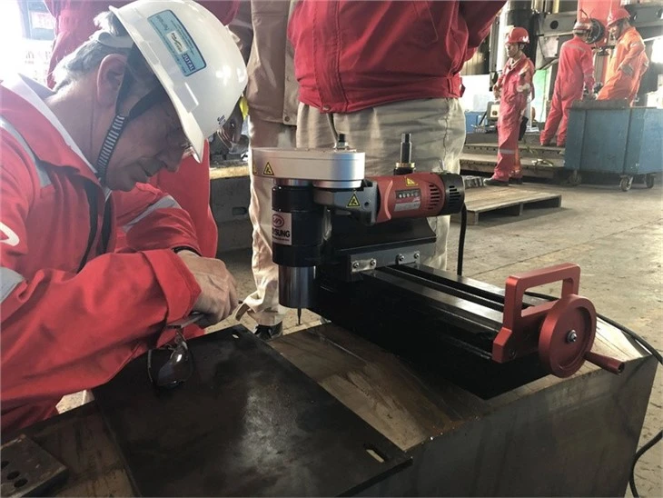 Portable Milling Lathe KMM300 Keyway Milling Machine Tool On Situ Machining